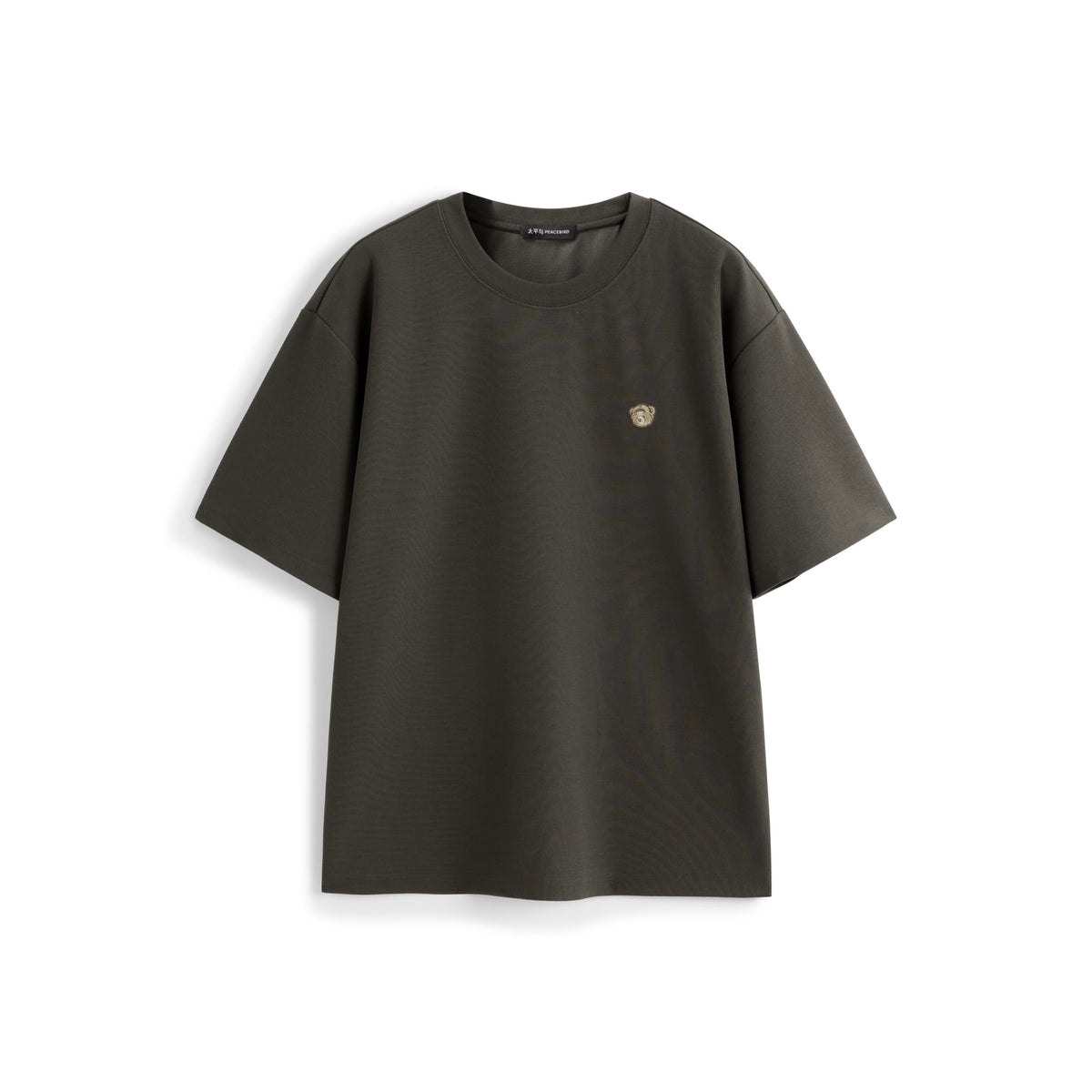 Men's Solid Embroidered T-Shirt