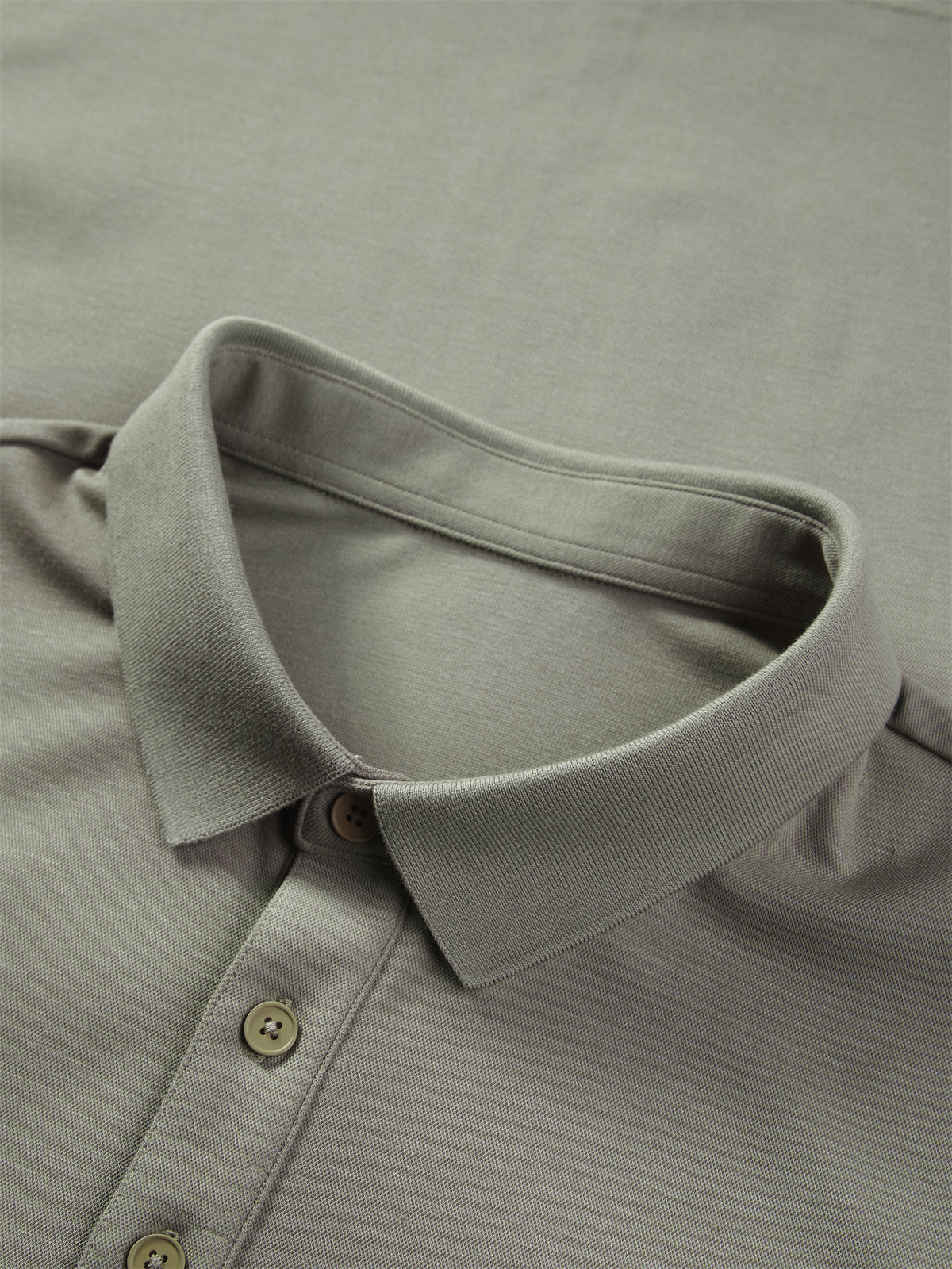 Men's Green 80s Soft Knit Polo Shirt