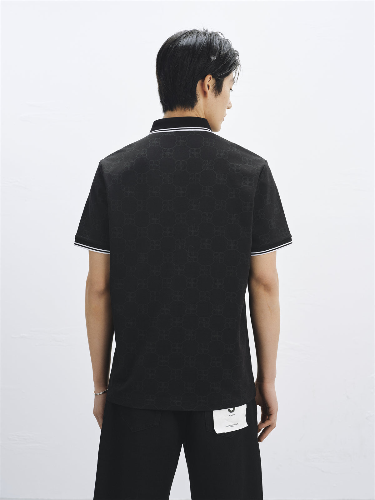 Men's Allover Jacquard Sorona Cooling Polo Shirt