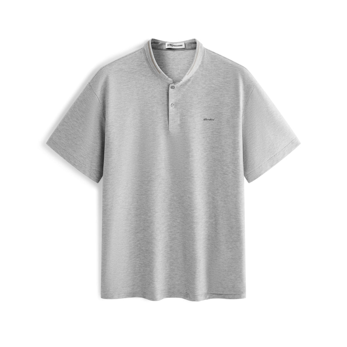 Men's Cool Touch Stand Collar Polo Shirt