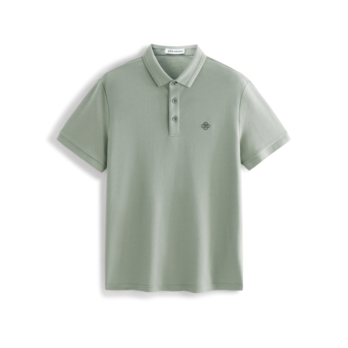 Men's Slim-Fit Polo Shirt with Mulberry Silk