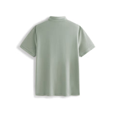 Men's Slim-Fit Polo Shirt with Mulberry Silk