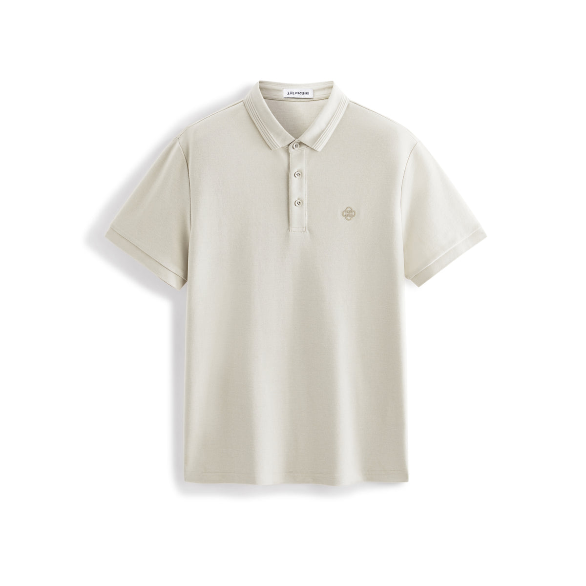 Men's Slim-Fit Polo Shirt with Mulberry Silk