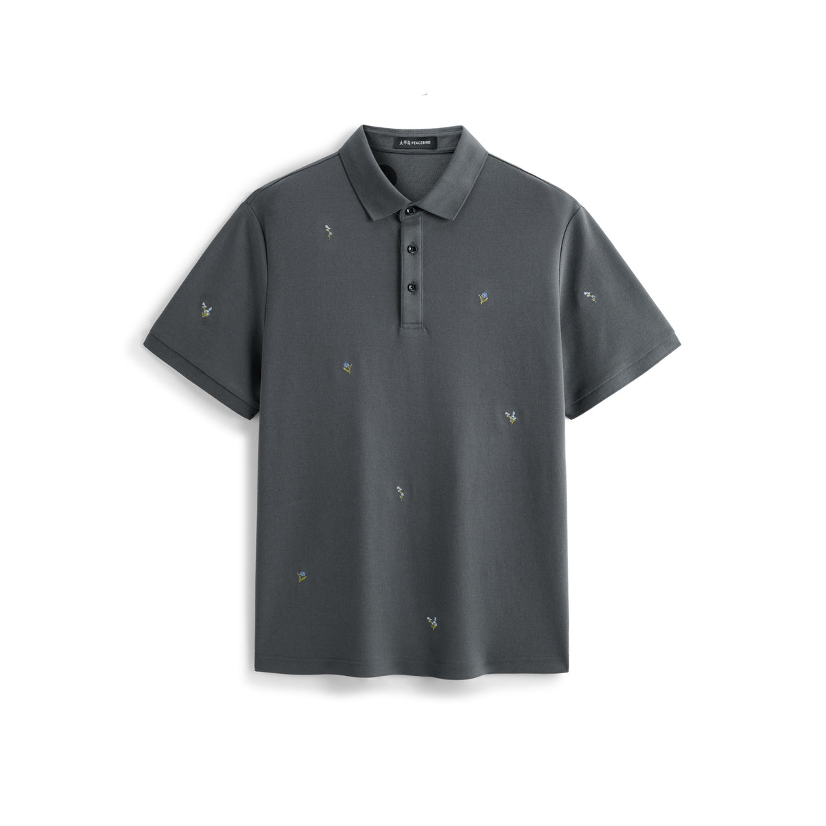 Men's Allover Embroidered Cooling Polo Shirt