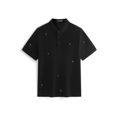Men's Allover Embroidered Cooling Polo Shirt