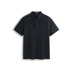 Men's Slim-Fit Polo Shirt with Mulberry Silk