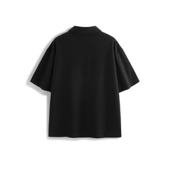 Men's Loose-Fit Waffle Polo Shirt