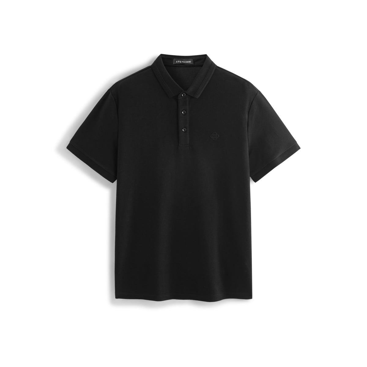 Men's Slim-Fit Polo Shirt with Mulberry Silk