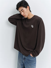 Men's Waffle Textured Long-Sleeve T-Shirt