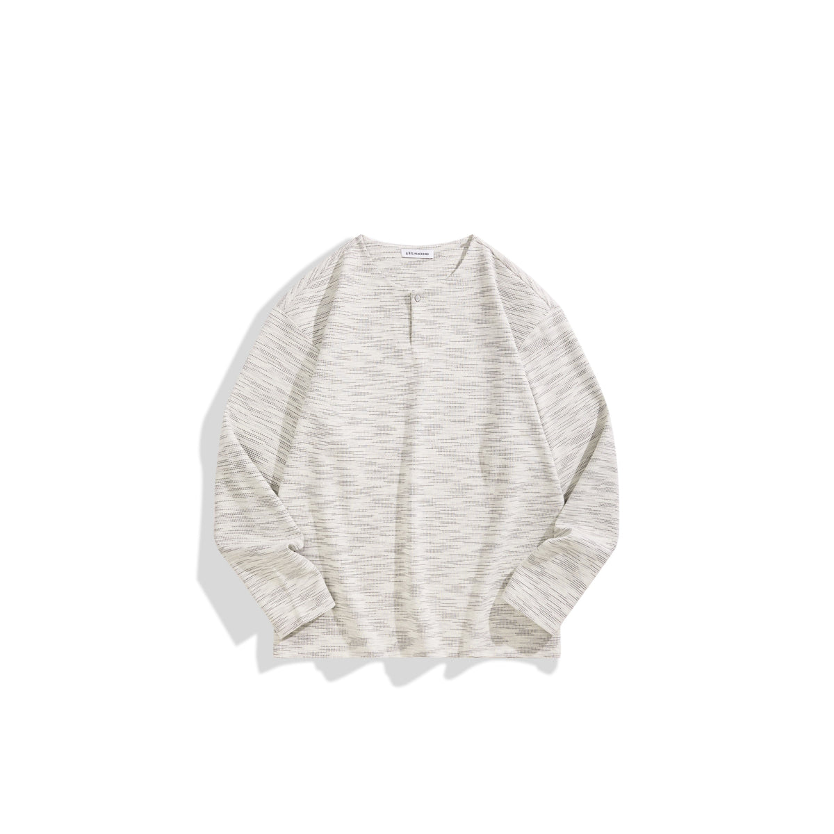 Men's Casual Waffle-Texture Henley  T-Shirt