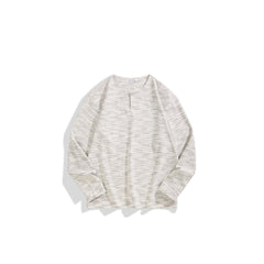 Men's Casual Waffle-Texture Henley  T-Shirt