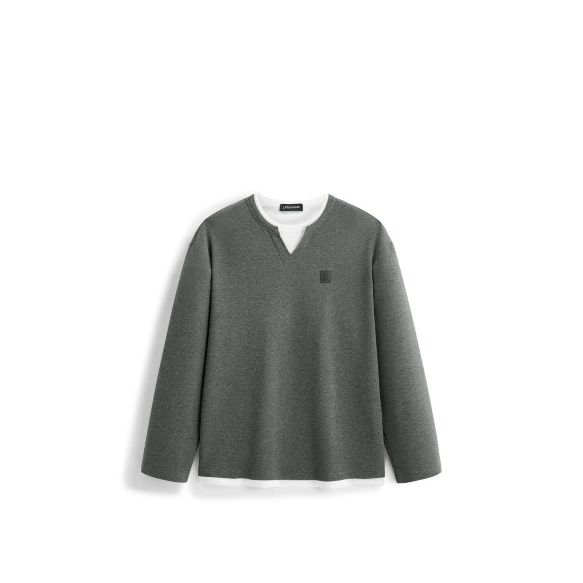 Men's  Casual Money Style Faux-Layer  T-Shirt