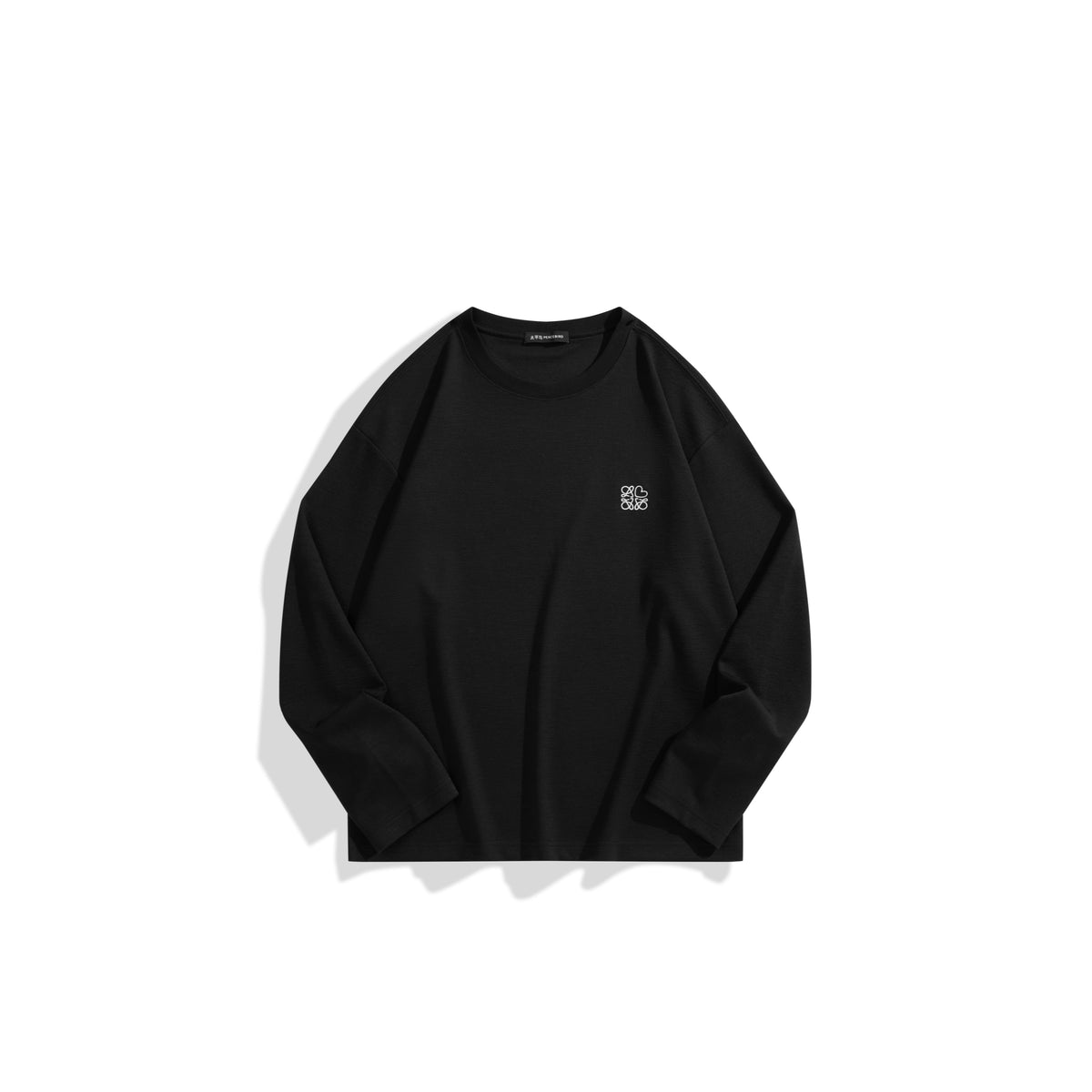 Men's Casual Embroidered Long-Sleeve T-shirt