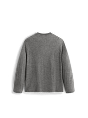 Men's Casual Faux-Layer Cable-Knit Sweater