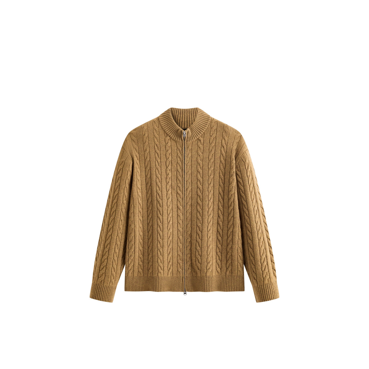 Men's Old Money Style 100% Wool Ribbed Knit Top