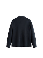 Men's Casual Stand-Collar Sweater Jacket