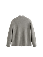 Men's Casual Stand-Collar Sweater Jacket
