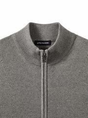 Men's Casual Stand-Collar Sweater Jacket