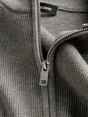 Men's Casual Stand-Collar Sweater Jacket