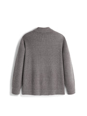 Men's Casual 30% Wool Relaxed Cardigan