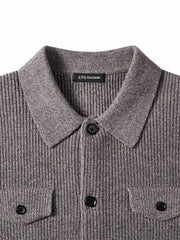 Men's Casual 30% Wool Relaxed Cardigan
