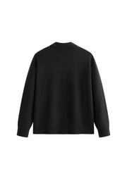 Men's Commuter Solid Jacket-Style Cardigan