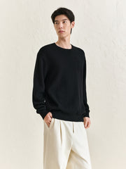 Men's Embossed Pattern Cotton Pullover