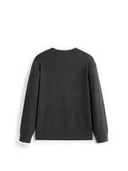 Men's Casual Contrast-Color Crewneck Knit Top