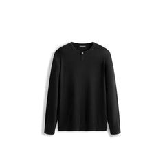 Men's Casual Solid Crewneck Wool-Blend Sweater