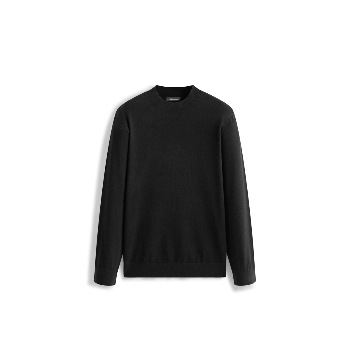 Men's Casual Cashmere-Blend Mock-Neck Base Layer Knit Top