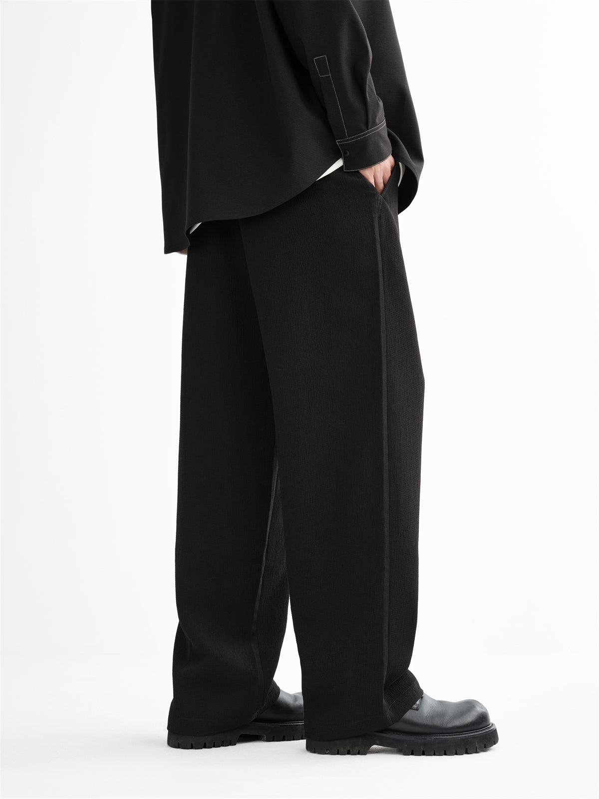 Men's Straight Seersucker Trousers