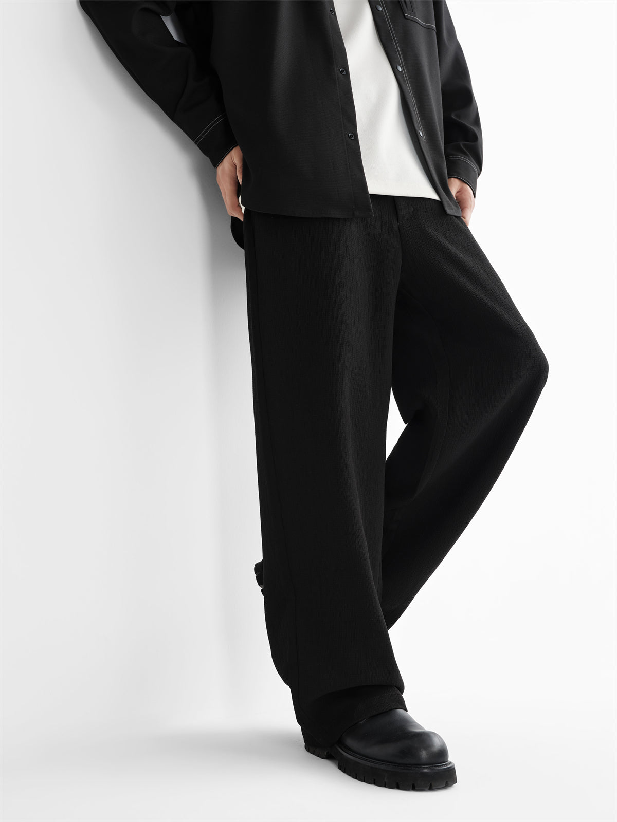 Men's Straight Seersucker Trousers