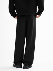 Men's Solid Straight Trousers