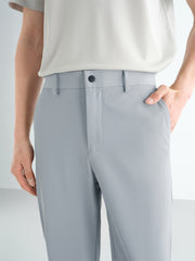 Men's Solid Cooling Cropped Pants
