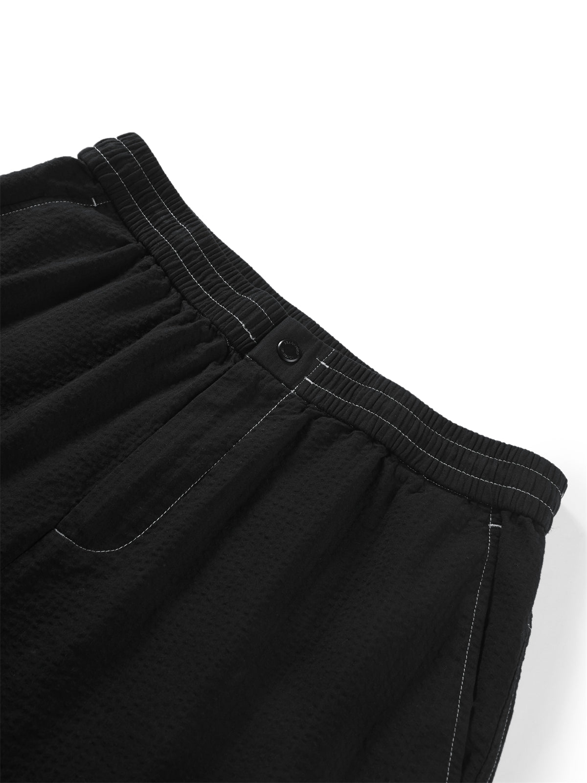 Men's Color-Stitch Seersucker Shorts