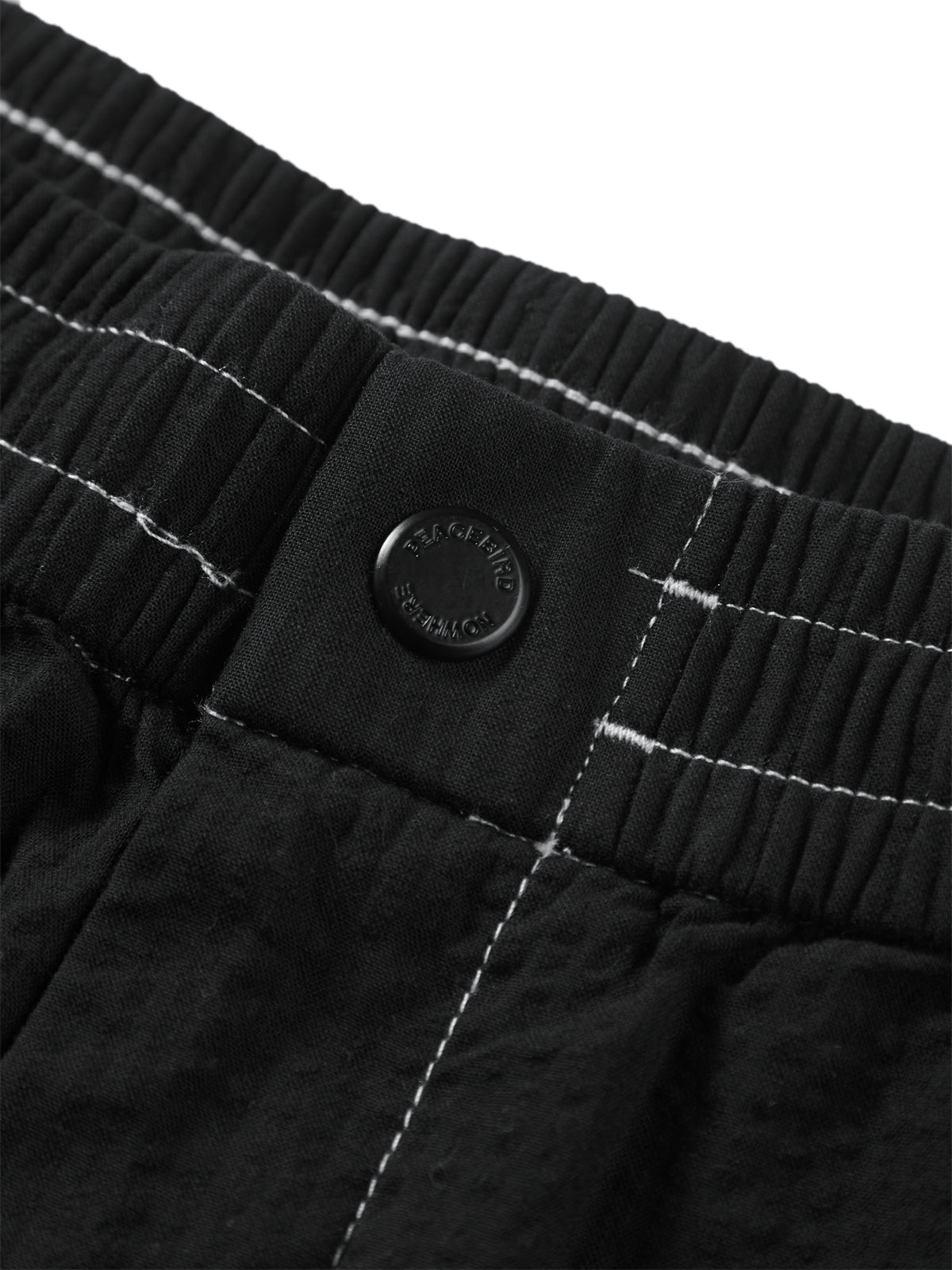 Men's Color-Stitch Seersucker Shorts