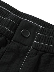 Men's Color-Stitch Seersucker Shorts