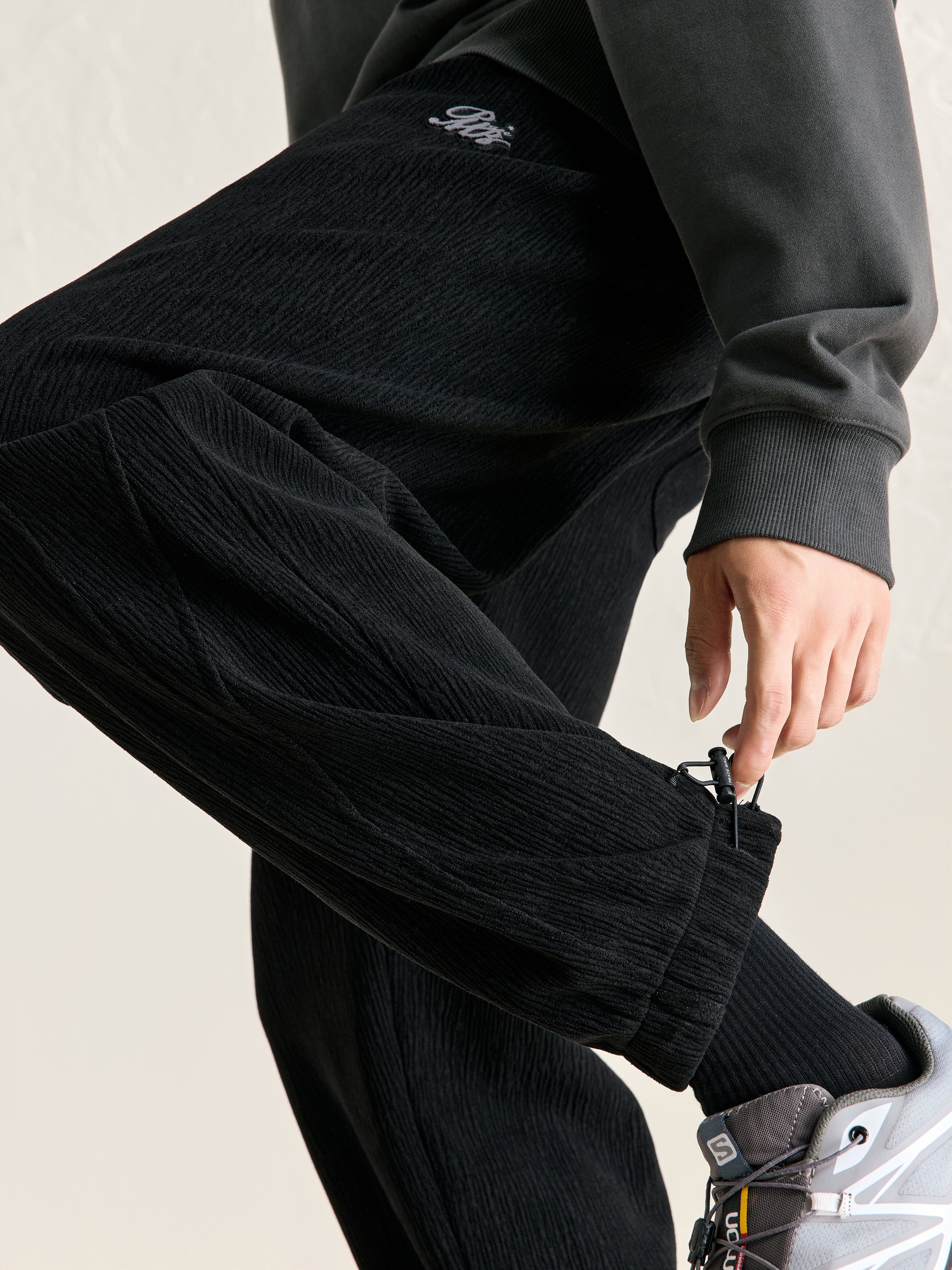 Men's Warm Textured Tapered Pants