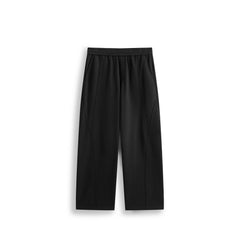 Men's Casual Commuter Warm Wide-Leg Black Pants
