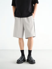 Men's Textured Shorts with Drawstring Waist