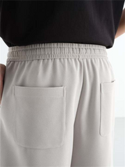 Men's Textured Shorts with Drawstring Waist
