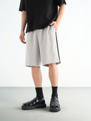 Men's Textured Shorts with Drawstring Waist