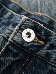 Men's Vintage Washed Wide-Leg Jeans