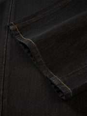 Men's Vintage Washed Jeans with Contrast Topstitching
