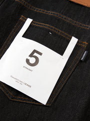 Men's Vintage Washed Jeans with Contrast Topstitching