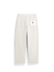 Men's Casual White High-Density Twill Denim Pants
