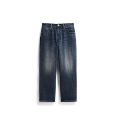Men's Casual Solid Vintage-Wash Jeans