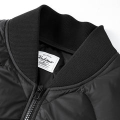 Men's Quilted Baseball Puffer Jacket