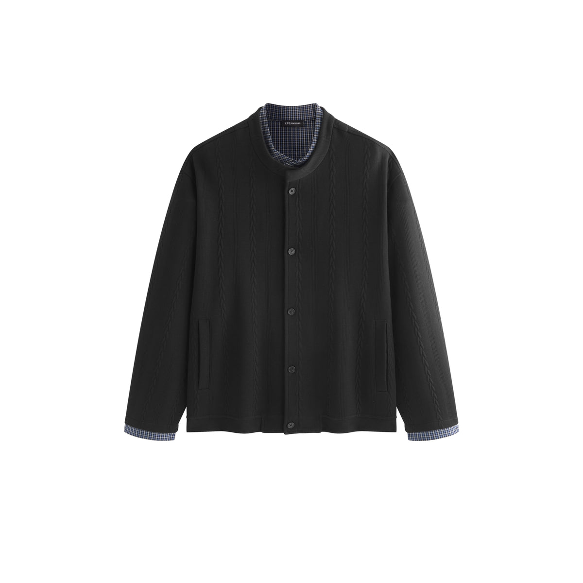 Men's Old Money Style Cable-Knit Jacket