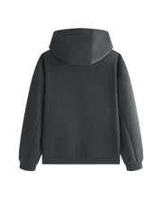 Men's Casual Structured Knit Hooded Jacket